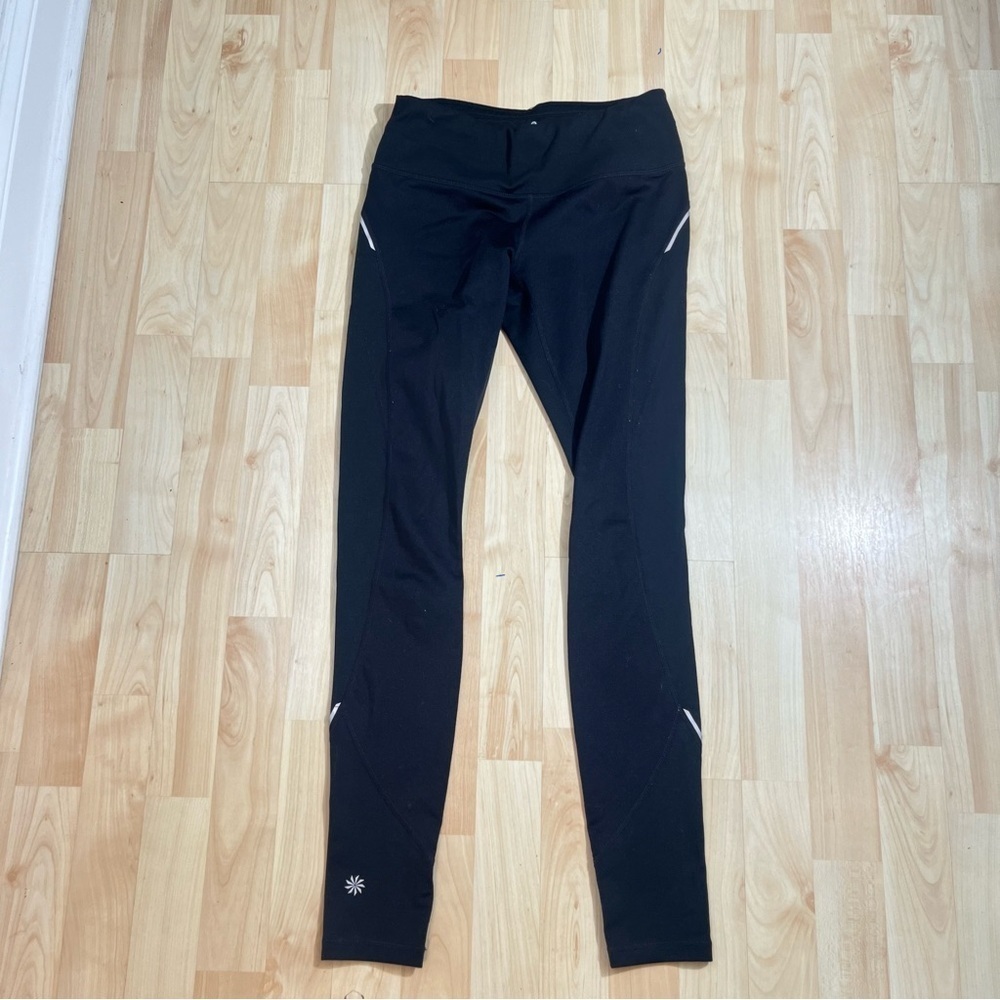 Athleta Womens Activewear Black Powder Peak Tight Yoga Fitness Gym Pant XSmall